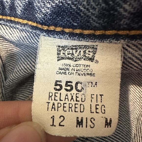 Y2K Levis 550 Jeans Womens Sz 12 Relaxed Fit Tapered High Rise Vintage Mom 2002 - Picture 9 of 11